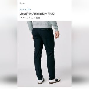 New $128 MENS Vuori Meta Pants, 32